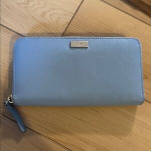 Kate Spade Light Blue Zip Wallet